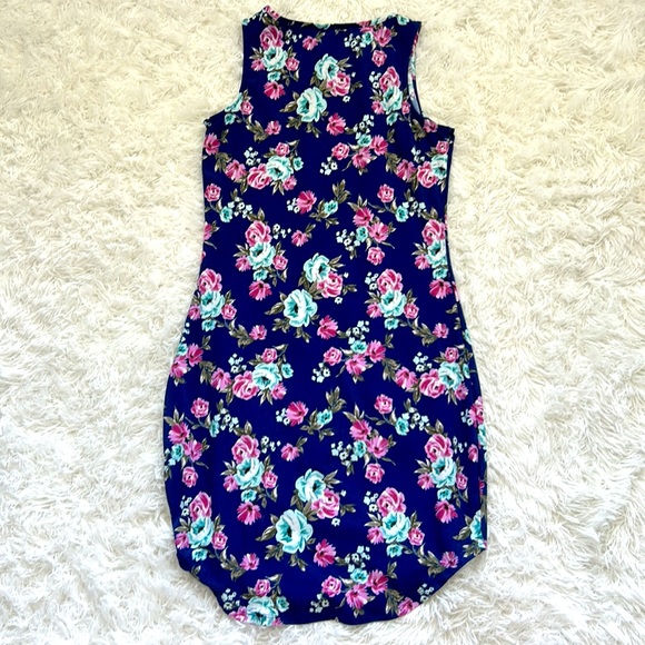 Blue Floral Summer Dress - Picture 3 of 3